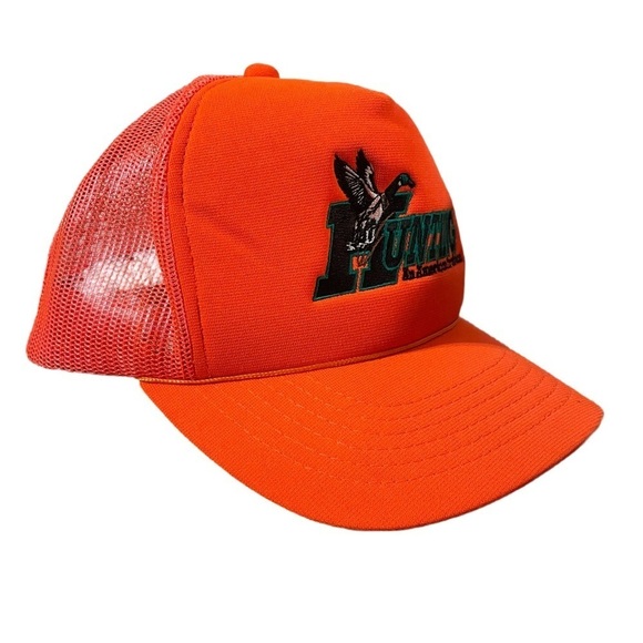 Hunting outdoor Retro Hunting An American Tradition Orange Mesh Cap - Picture 2 of 6
